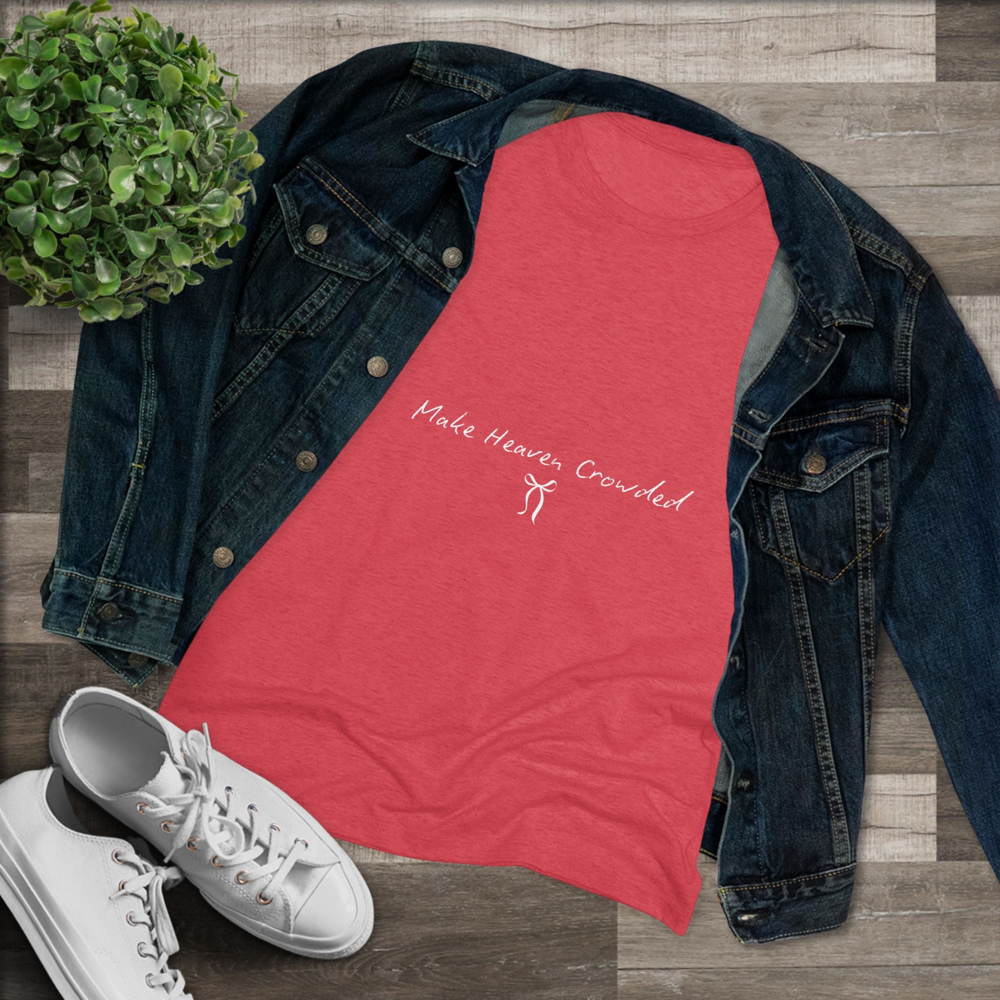 Make Heaven Crowded Women's Triblend Tee