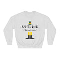 "Santa OMG I Know Him!" Elf Holiday Crewneck Sweatshirt