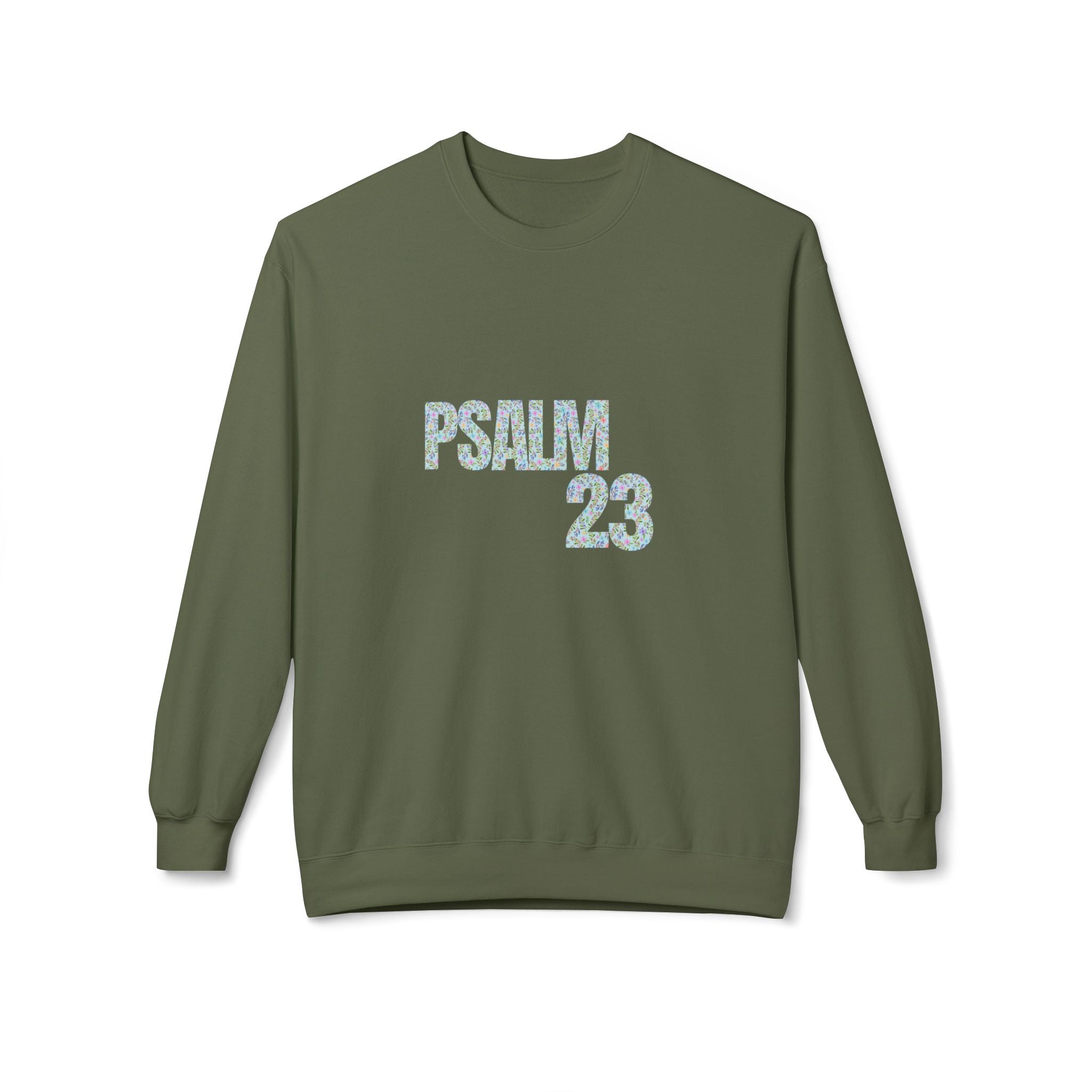 Psalm 23 Unisex Fleece Crewneck Sweatshirt