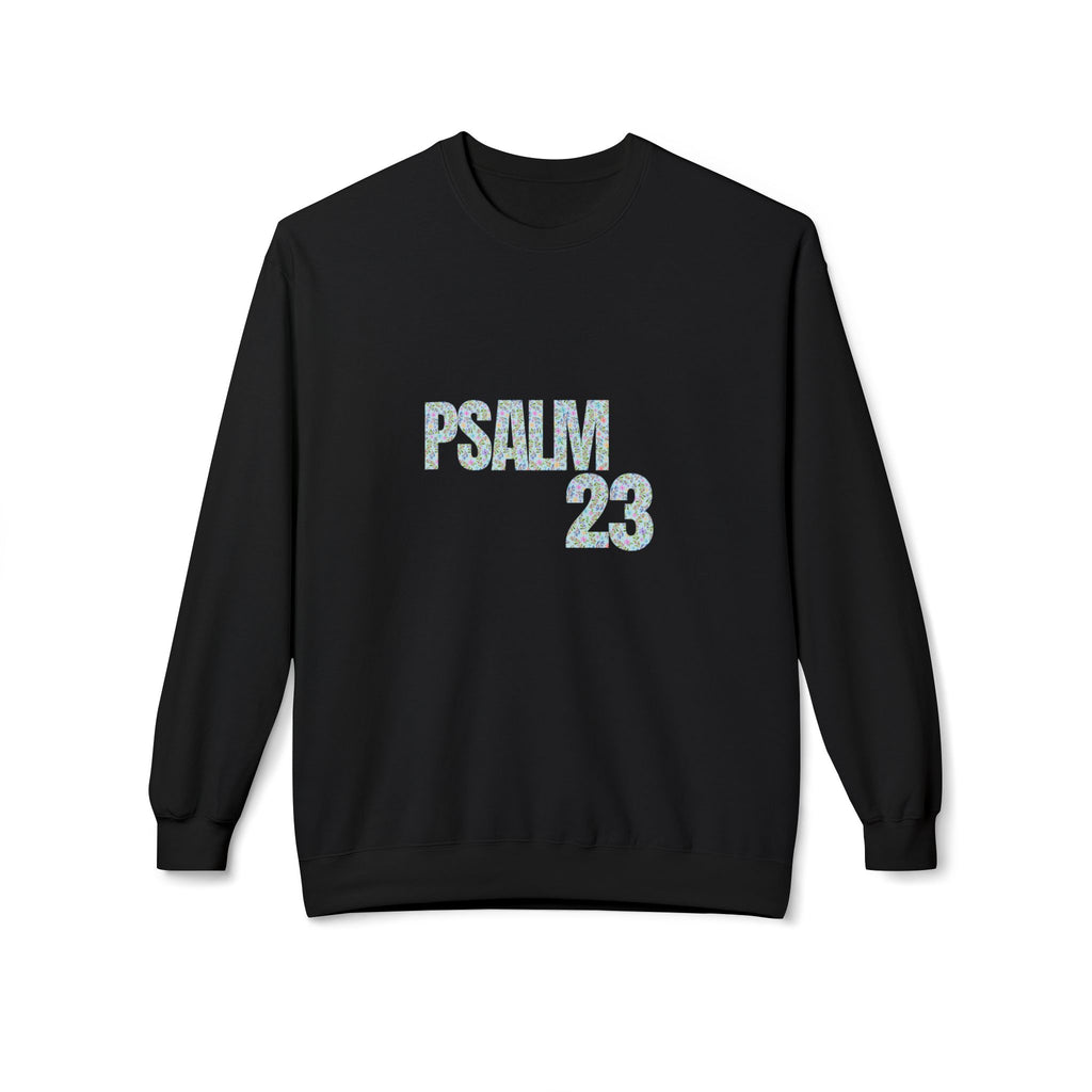 Psalm 23 Unisex Fleece Crewneck Sweatshirt