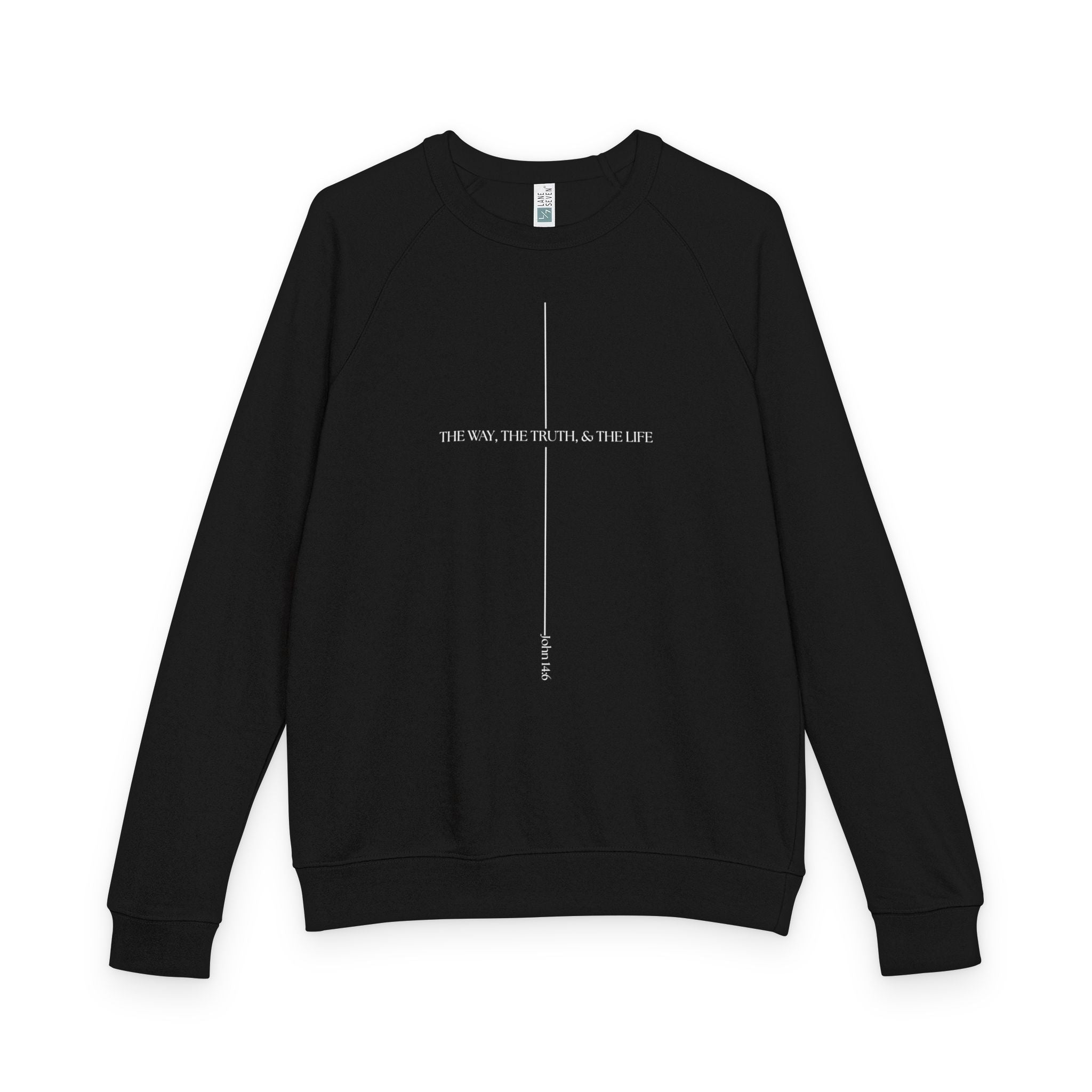 The Way, The Truth, & The Life French Terry Raglan Crewneck