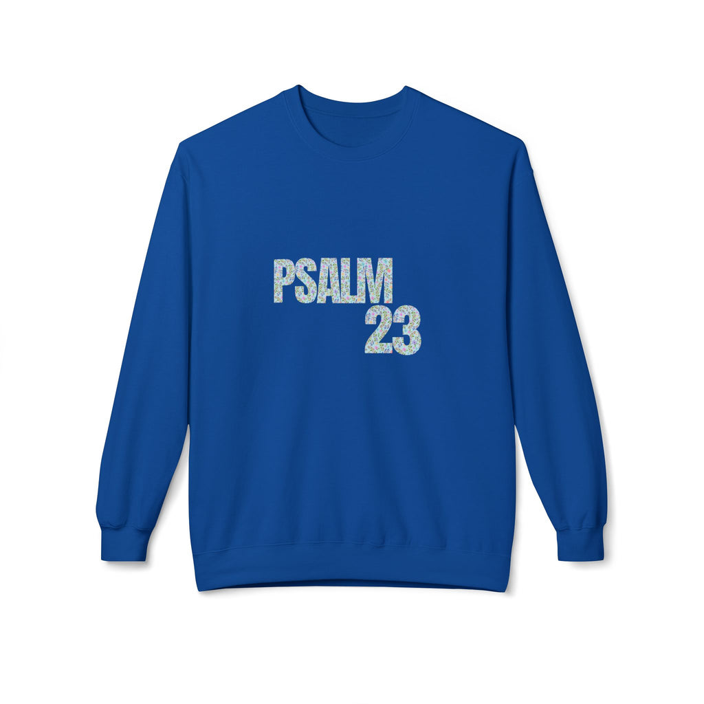 Psalm 23 Unisex Fleece Crewneck Sweatshirt