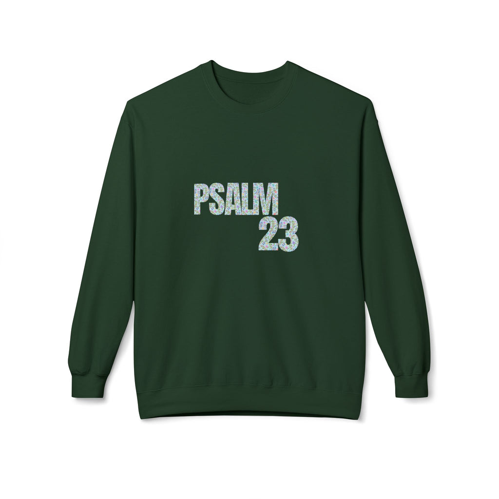 Psalm 23 Unisex Fleece Crewneck Sweatshirt