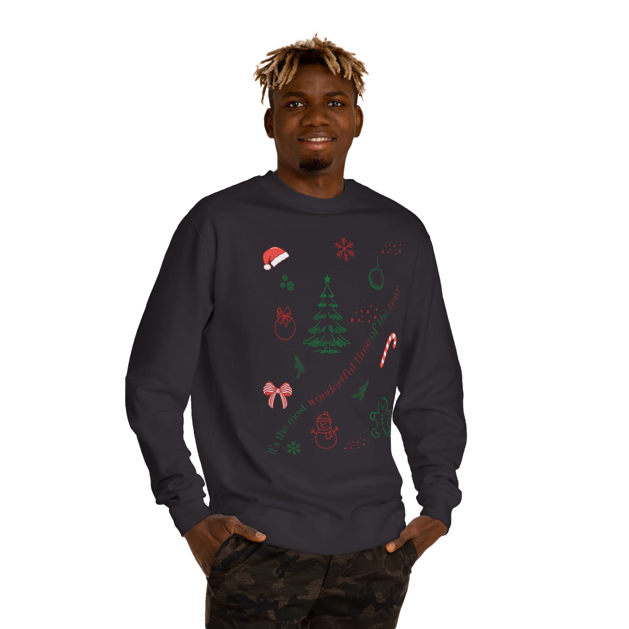 Holiday Sweatshirt with Fun Christmas Designs