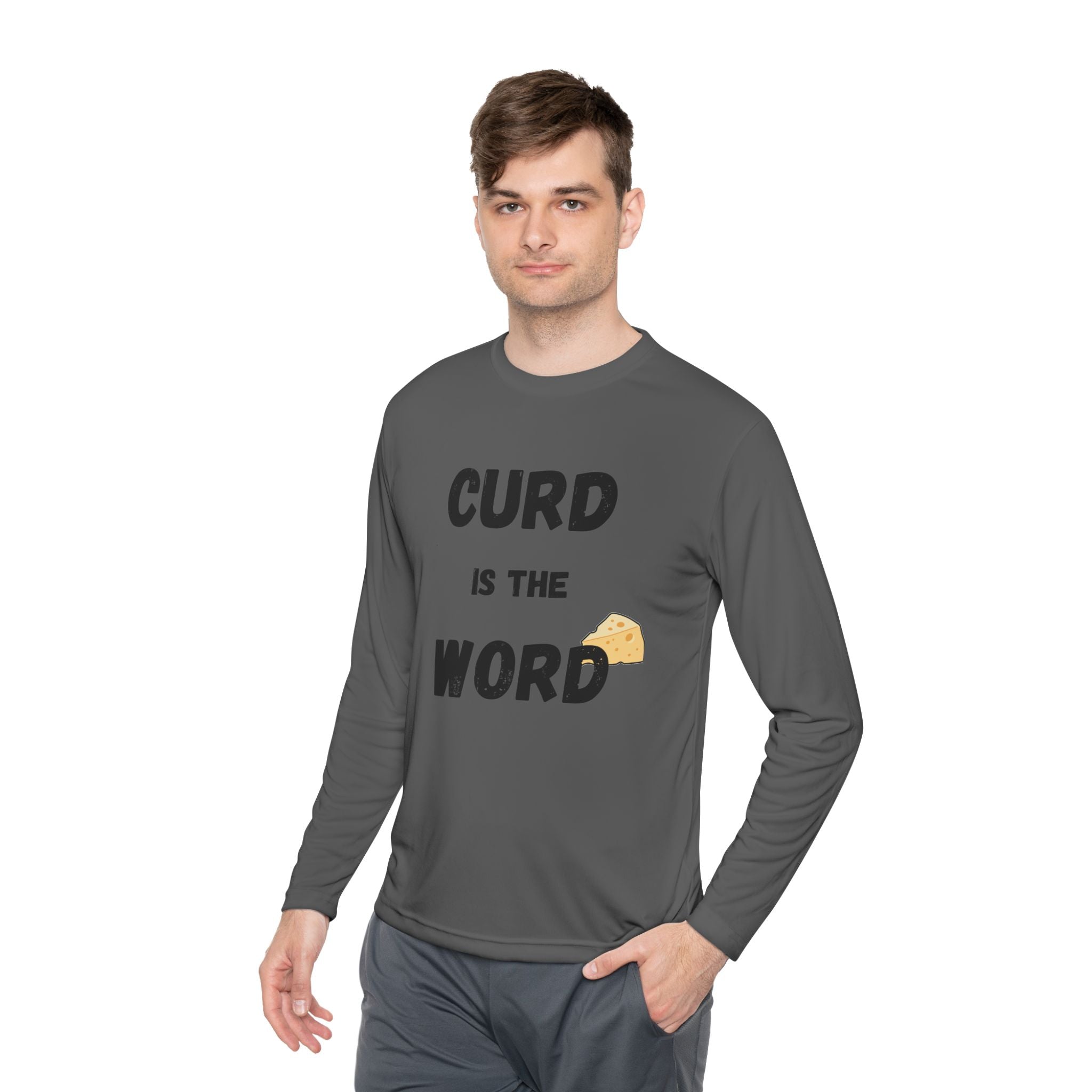 Curd is the Word Long Sleeve Tee, Fun Dairy T-Shirt for Cheese Lovers, Gifts for Foodies, Unisex Lightweight Shirt, Casual Everyday [...]