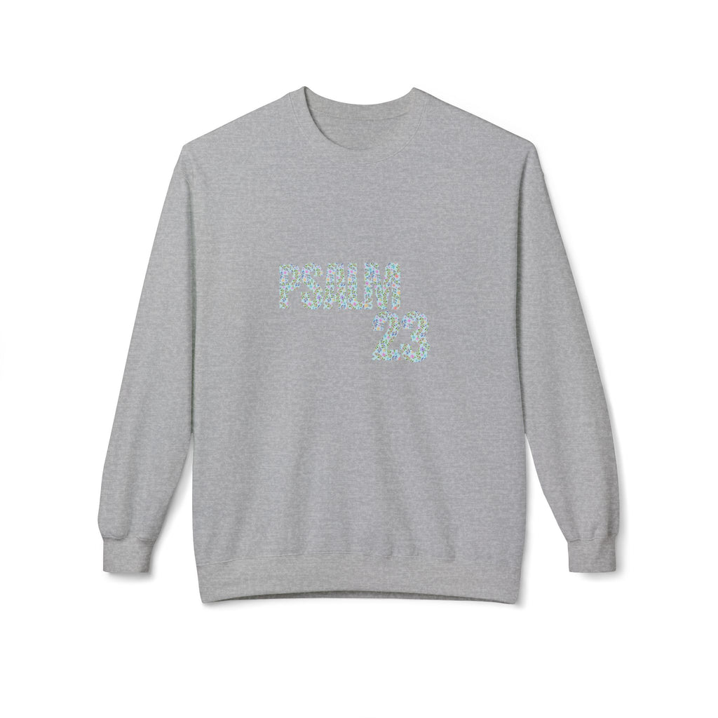 Psalm 23 Unisex Fleece Crewneck Sweatshirt