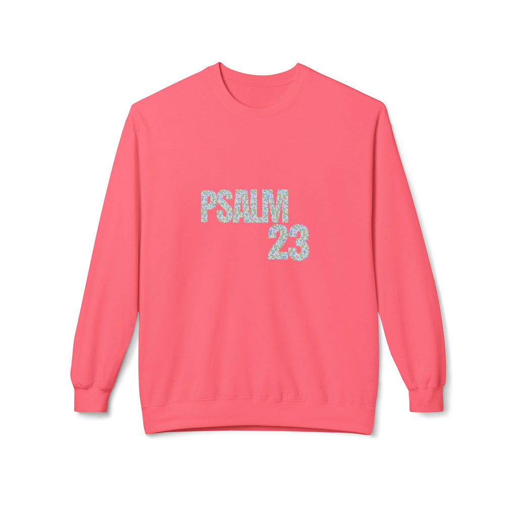 Psalm 23 Unisex Fleece Crewneck Sweatshirt