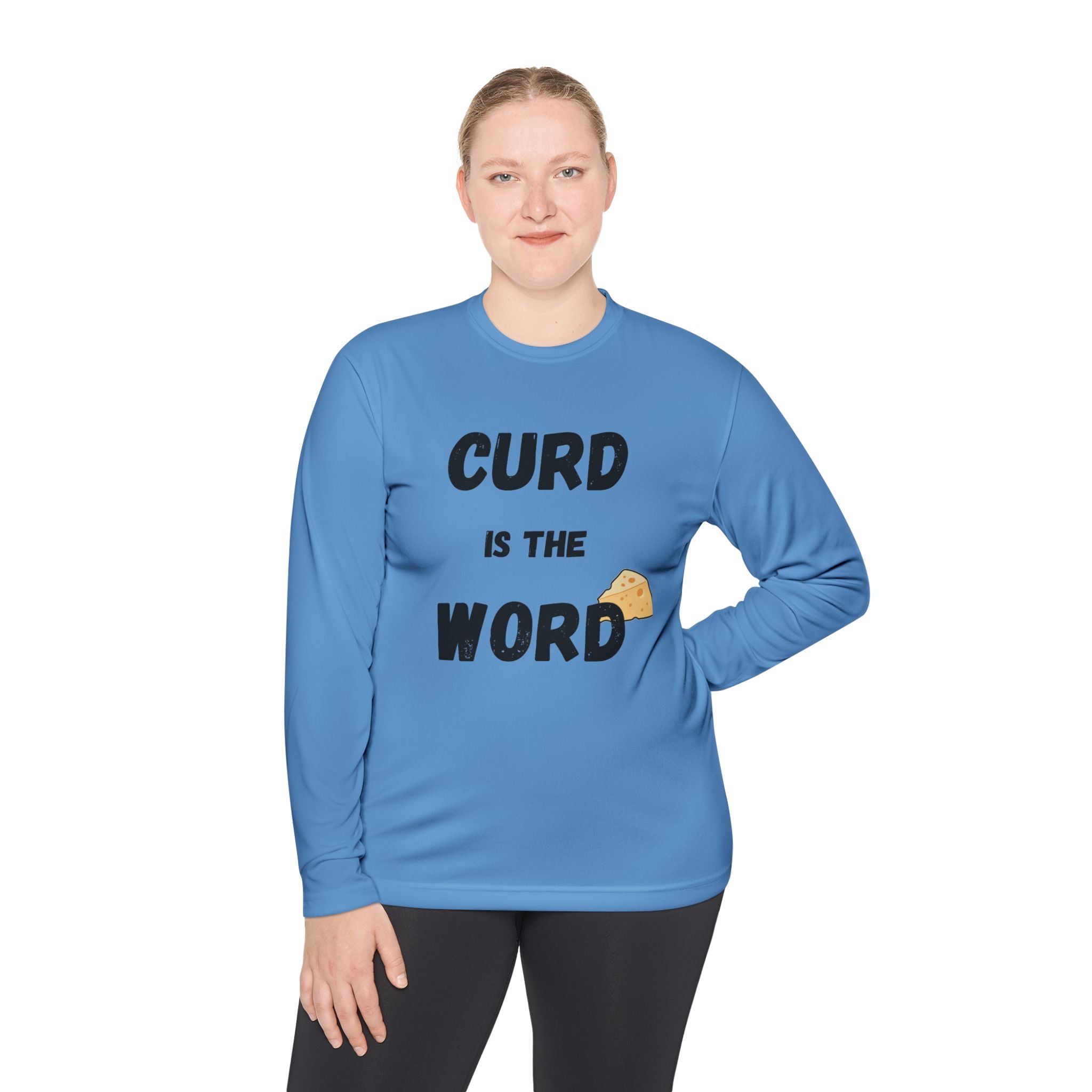 Curd is the Word Long Sleeve Tee, Fun Dairy T-Shirt for Cheese Lovers, Gifts for Foodies, Unisex Lightweight Shirt, Casual Everyday [...]