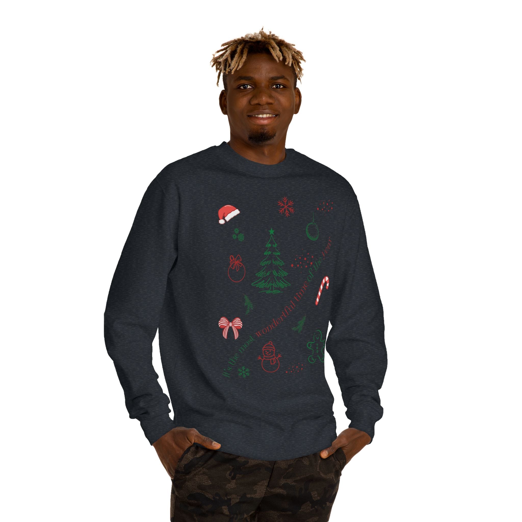 Holiday Sweatshirt with Fun Christmas Designs