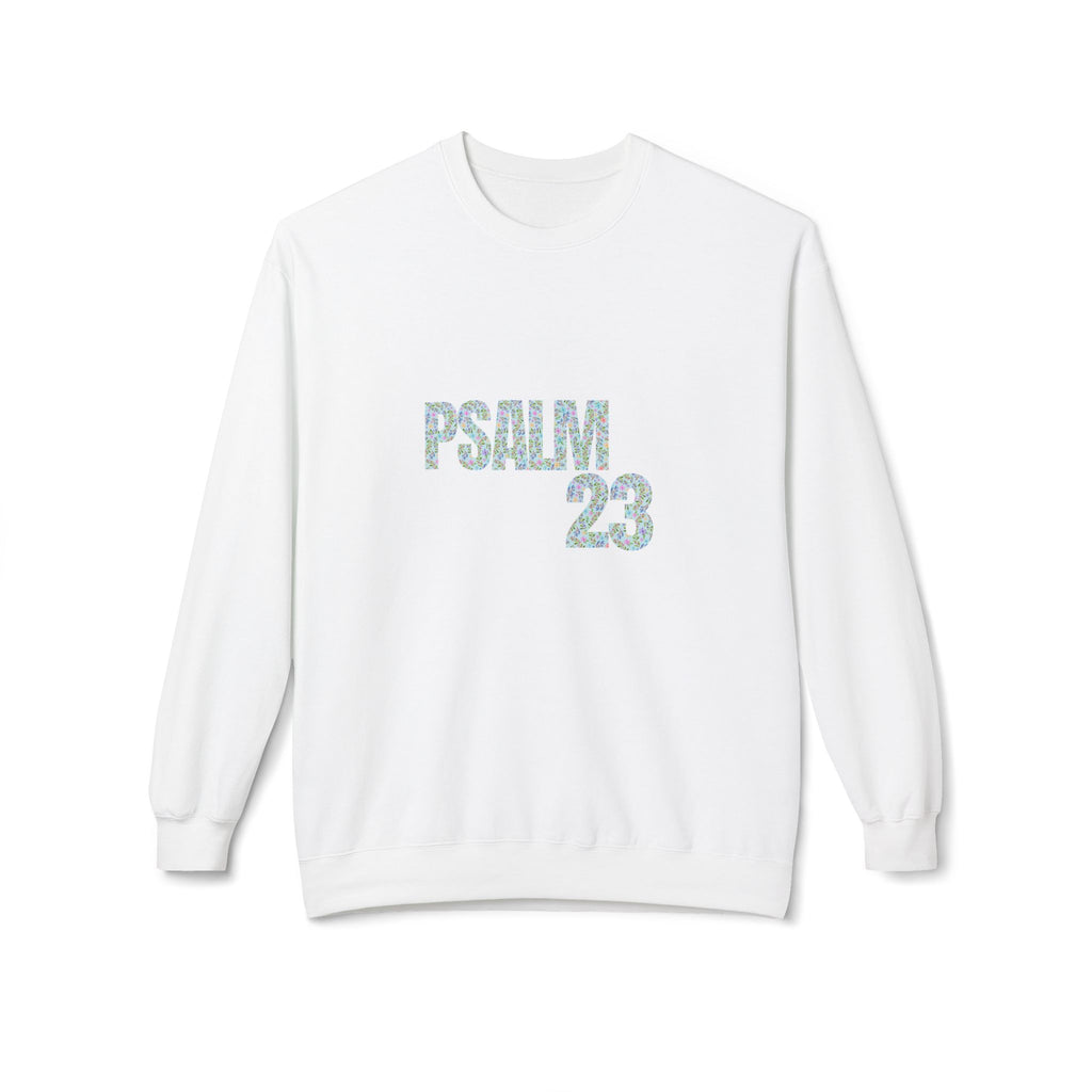 Psalm 23 Unisex Fleece Crewneck Sweatshirt