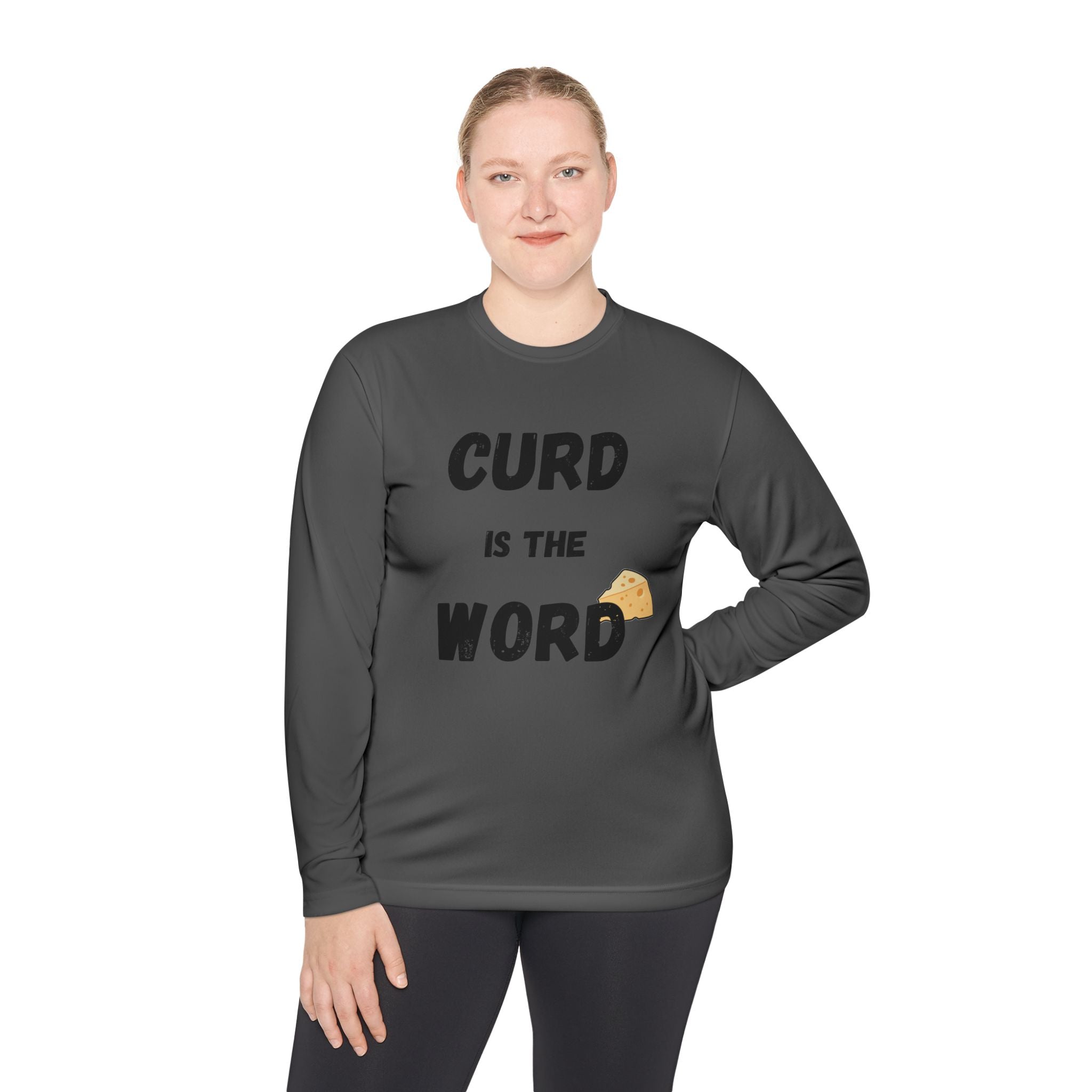 Curd is the Word Long Sleeve Tee, Fun Dairy T-Shirt for Cheese Lovers, Gifts for Foodies, Unisex Lightweight Shirt, Casual Everyday [...]