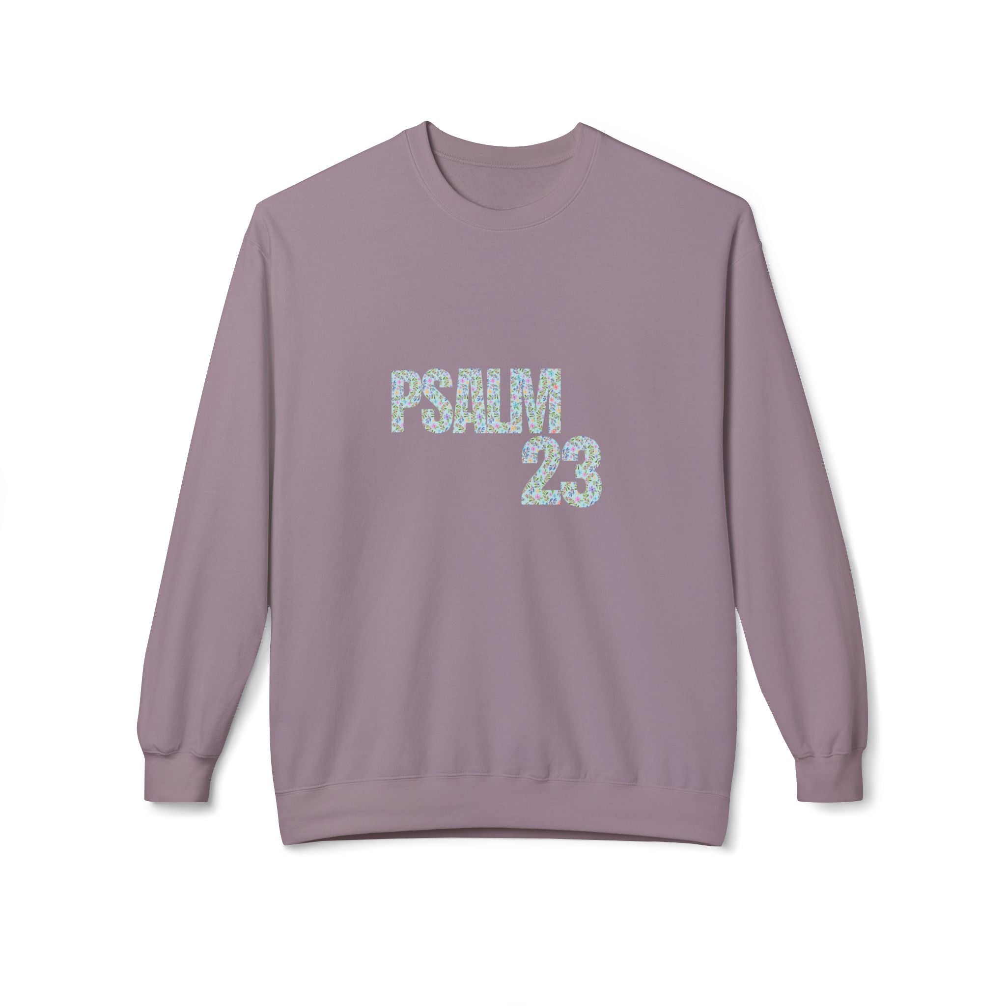 Psalm 23 Unisex Fleece Crewneck Sweatshirt