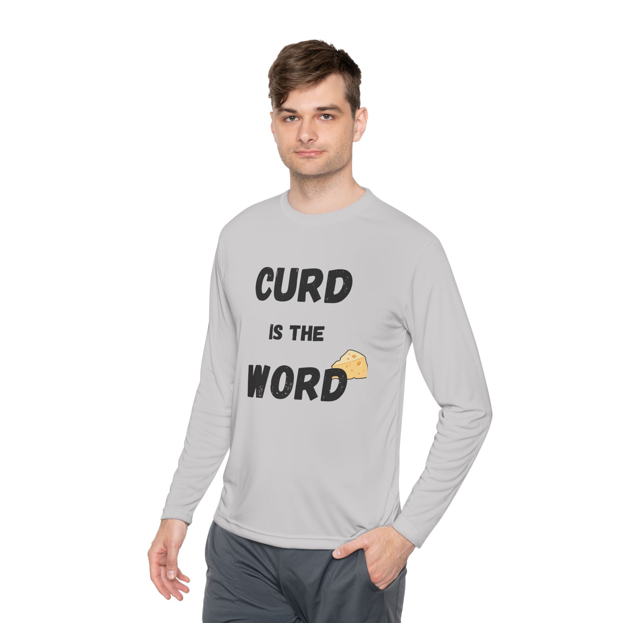 Curd is the Word Long Sleeve Tee, Fun Dairy T-Shirt for Cheese Lovers, Gifts for Foodies, Unisex Lightweight Shirt, Casual Everyday [...]