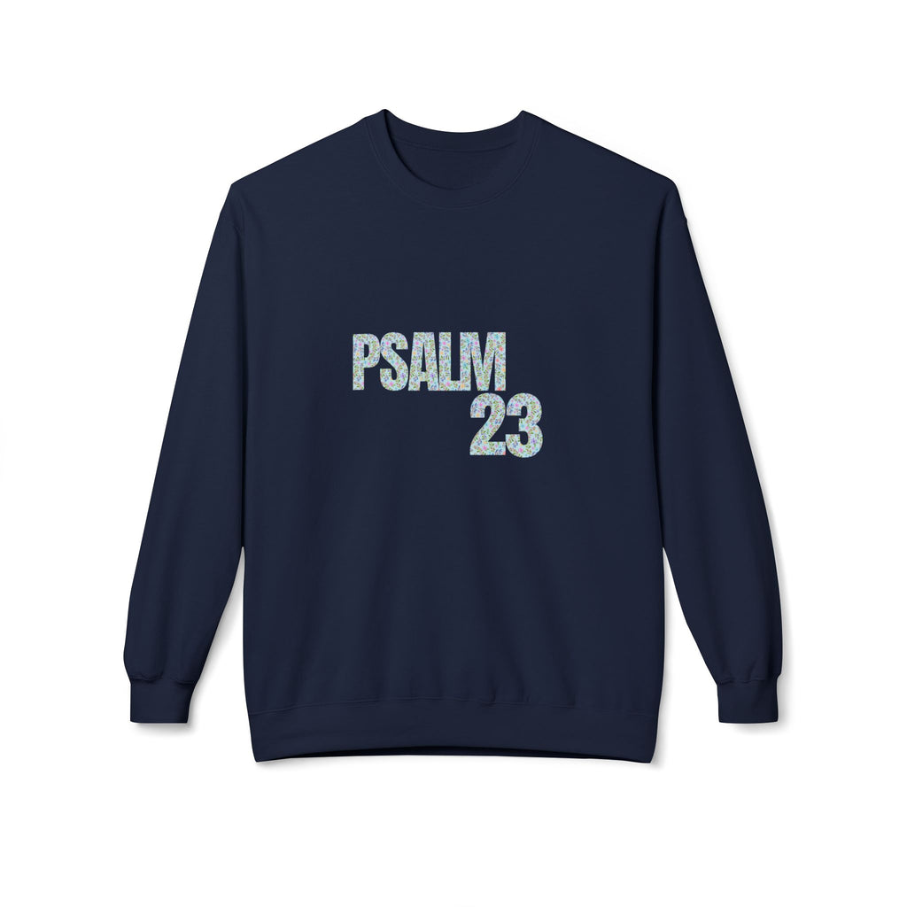 Psalm 23 Unisex Fleece Crewneck Sweatshirt