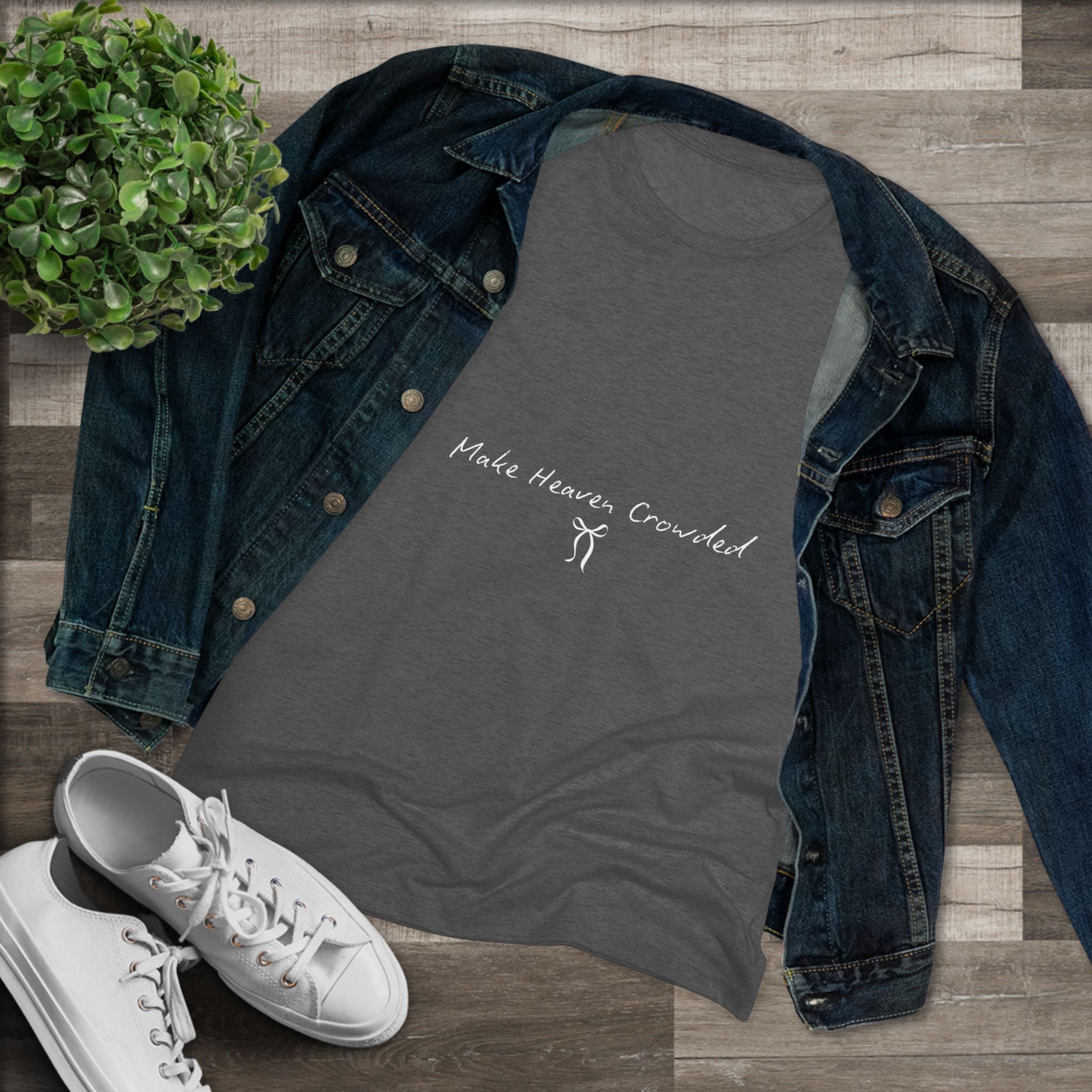 Make Heaven Crowded Women's Triblend Tee