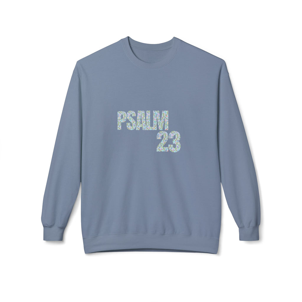 Psalm 23 Unisex Fleece Crewneck Sweatshirt