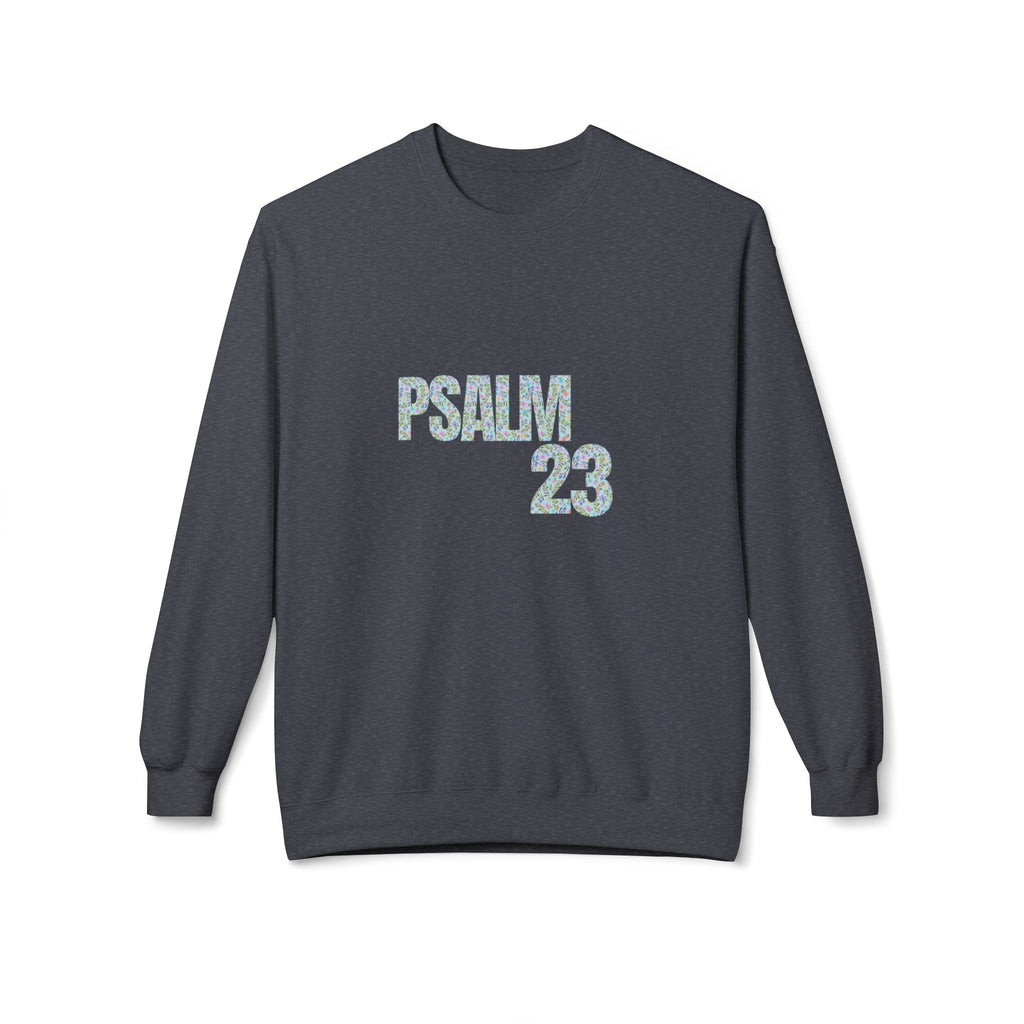 Psalm 23 Unisex Fleece Crewneck Sweatshirt