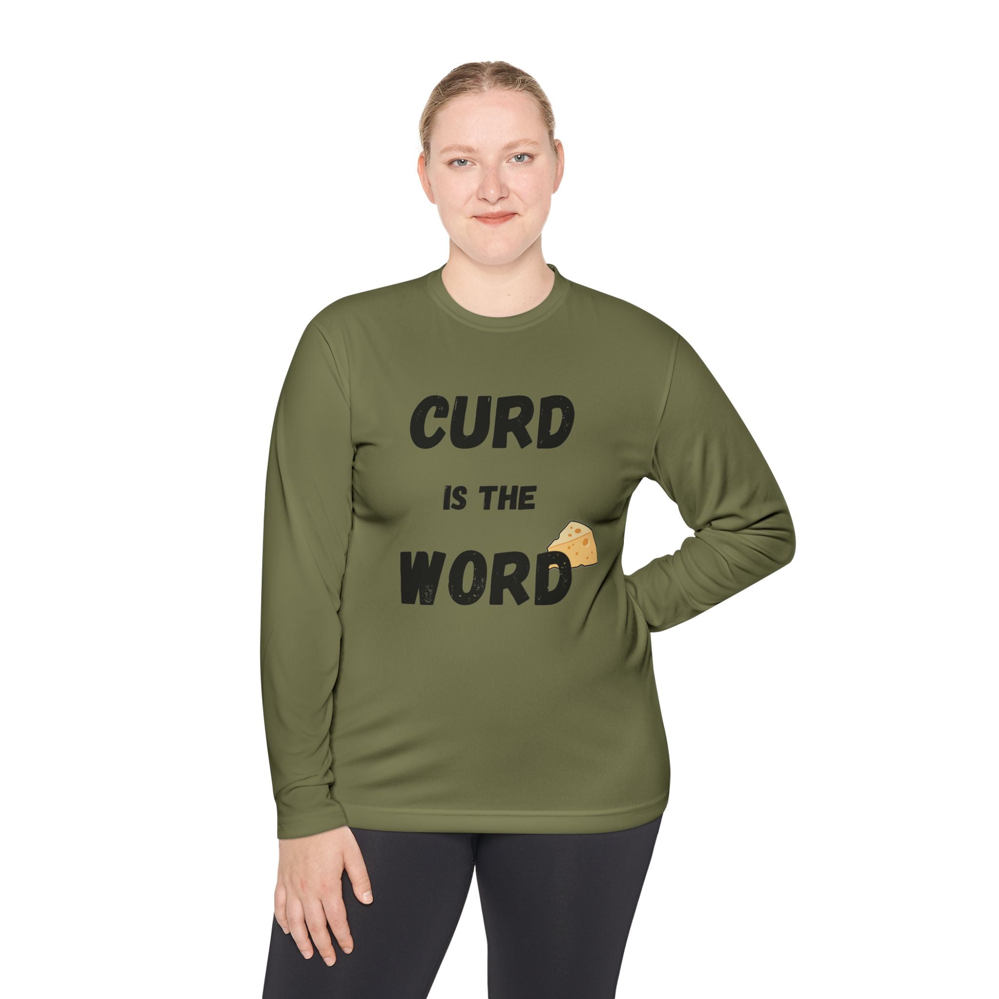 Curd is the Word Long Sleeve Tee, Fun Dairy T-Shirt for Cheese Lovers, Gifts for Foodies, Unisex Lightweight Shirt, Casual Everyday [...]