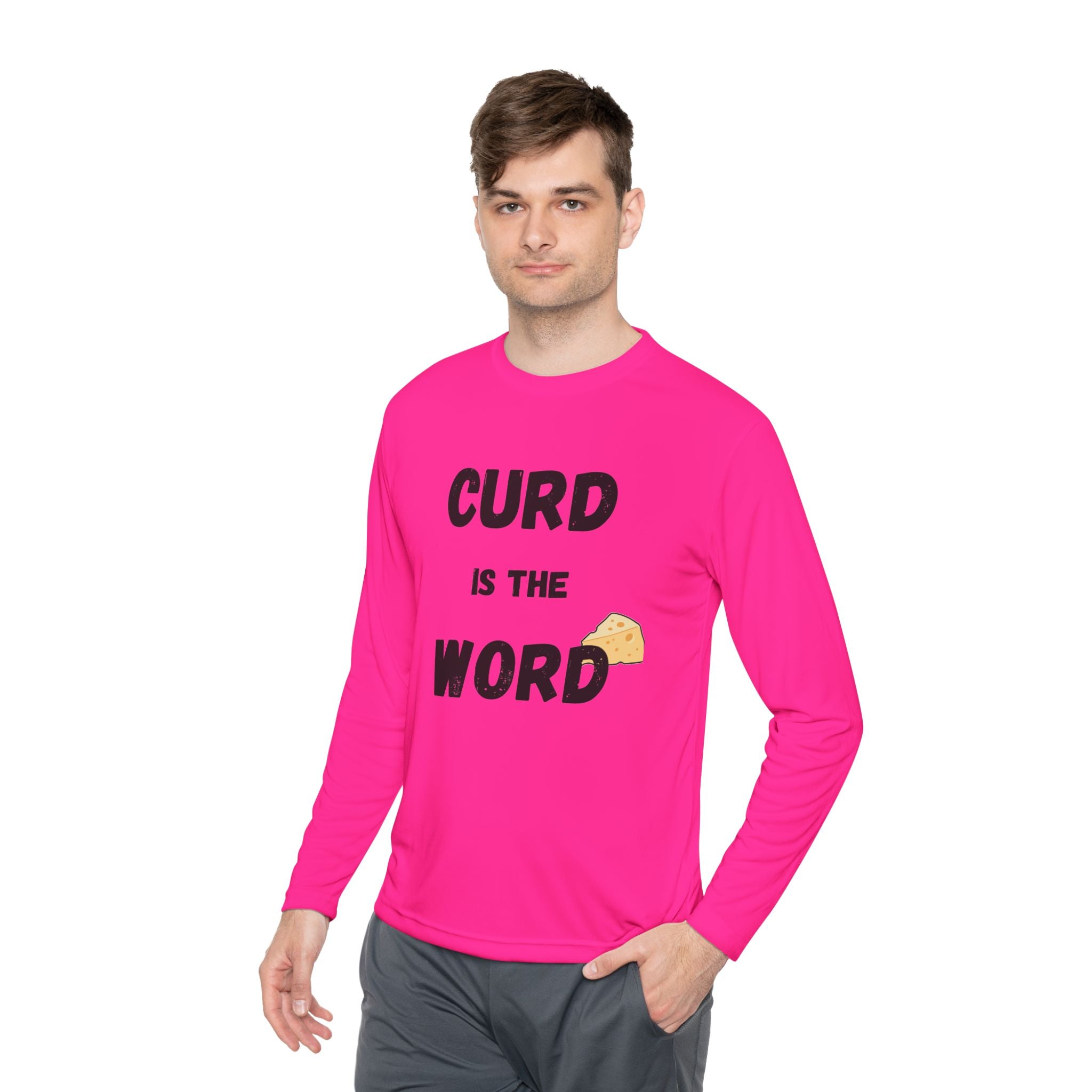 Curd is the Word Long Sleeve Tee, Fun Dairy T-Shirt for Cheese Lovers, Gifts for Foodies, Unisex Lightweight Shirt, Casual Everyday [...]