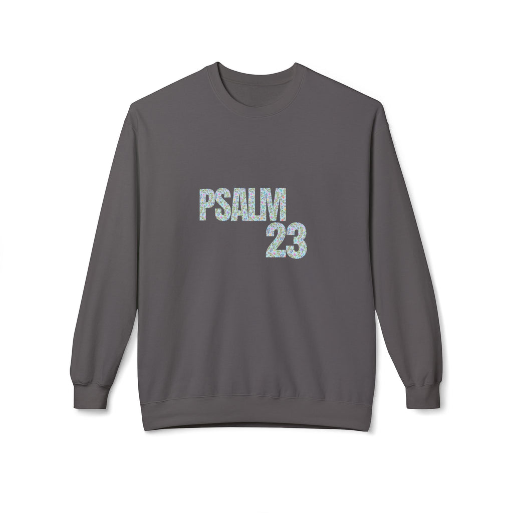 Psalm 23 Unisex Fleece Crewneck Sweatshirt